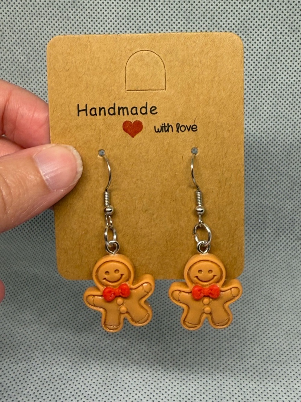 Handmade Gingerbread Earrings